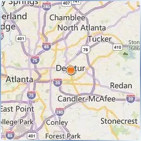 Agnes Scott College Location Map