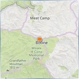 Appalachian State University Location Map