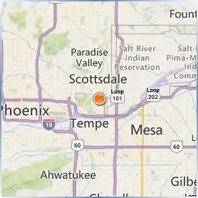 Arizona State University Digital Immersion Location Map