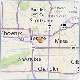 Arizona State University Immersion Location Map