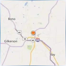 Arkansas State University Location Map