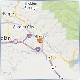 Boise State University Location Map
