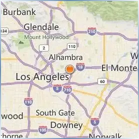 California State University Los Angeles Location Map