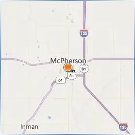 Central Christian College of Kansas Location Map