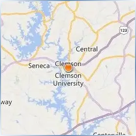 Clemson University Location Map Clemson University Location Map