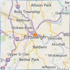 Duquesne University Location Map