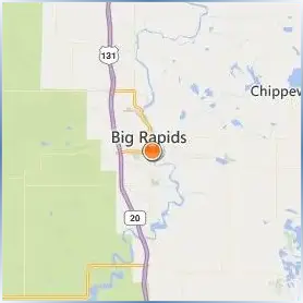 Ferris State University Location Map