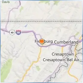 Frostburg State University Location Map