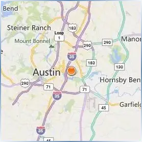 Huston Tillotson University Location Map