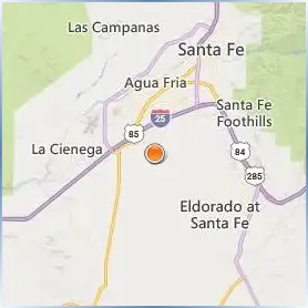 Institute of American Indian and Alaska Native Culture and Arts Development Location Map