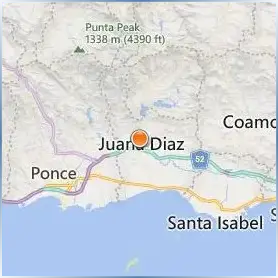 Dewey University Juana D az Location Map Dewey University Juana D az Location Map