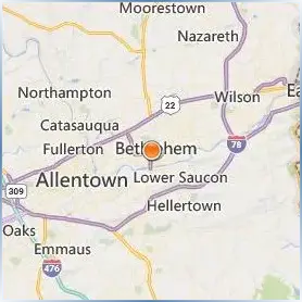 Moravian College Location Map Moravian College Location Map