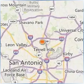 Oblate School of Theology Location Map