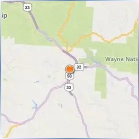 Ohio University Location Map