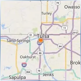 Oklahoma State University Center for Health Sciences Location Map