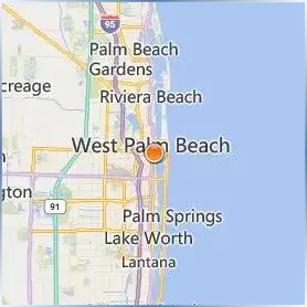 Palm Beach Atlantic University Location Map