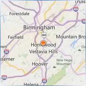Samford University Location Map Samford University Location Map