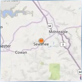 The University of the South Location Map