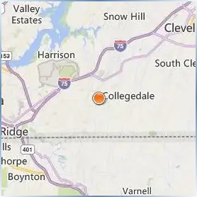 Southern Adventist University Location Map