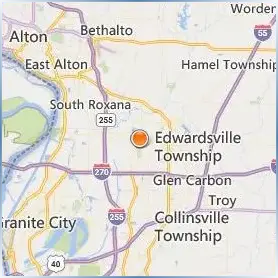 Southern Illinois University Edwardsville Location Map