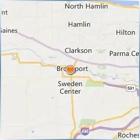 SUNY Brockport Location Map