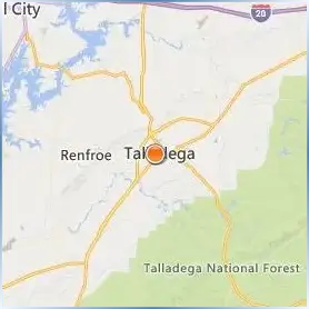 Talladega College Location Map Talladega College Location Map