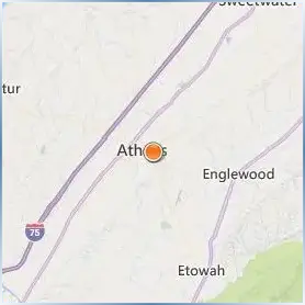 Tennessee Wesleyan University Location Map