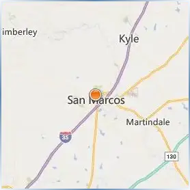 Texas State University Location Map