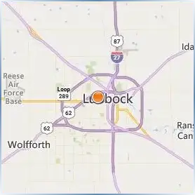 Texas Tech University Location Map