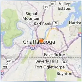 The University of Tennessee Chattanooga Location Map The University of Tennessee Chattanooga Location Map