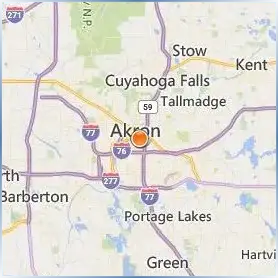 University of Akron Location Map