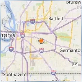 University of Memphis Location Map