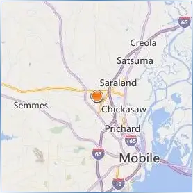 University of Mobile Location Map University of Mobile Location Map