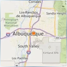 University of New Mexico Location Map