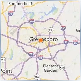 University of North Carolina at Greensboro Location Map