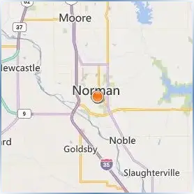 University of Oklahoma Norman Location Map