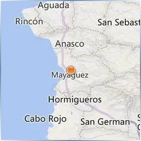 University of Puerto Rico Mayaguez Location Map