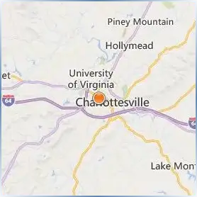 University of Virginia Location Map