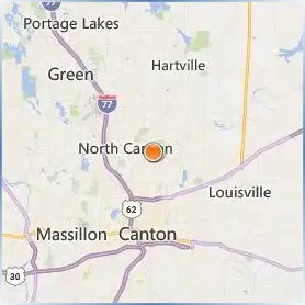 Walsh University Location Map