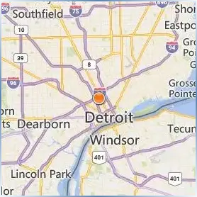 Wayne State University Location Map
