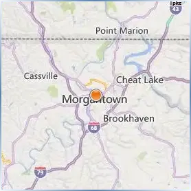 West Virginia University Location Map