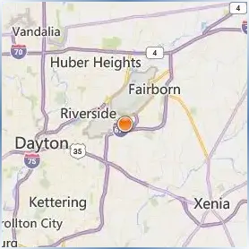 Wright State University Location Map