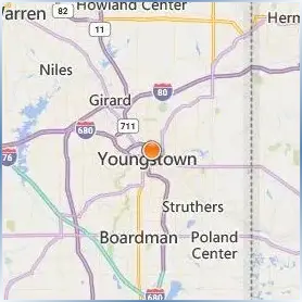 Youngstown State University Location Map